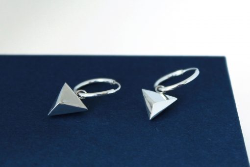 triangle drop earrings