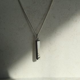 Triple notch Bar Pendant