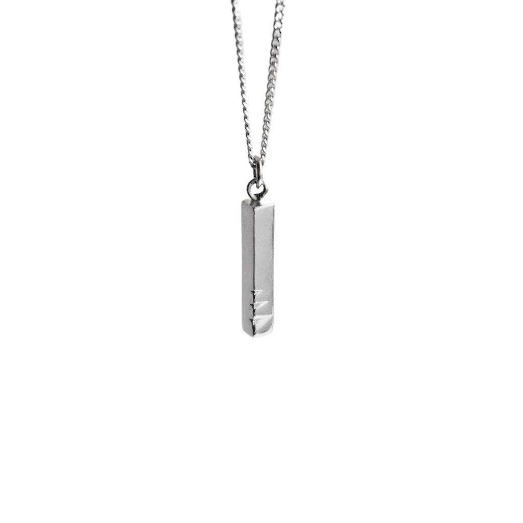 Triple Notch Bar Pendant